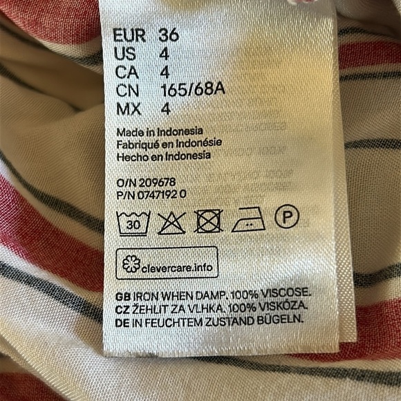 &Denim by H&M Stripe Romper l SIZE 4 - Picture 3 of 3